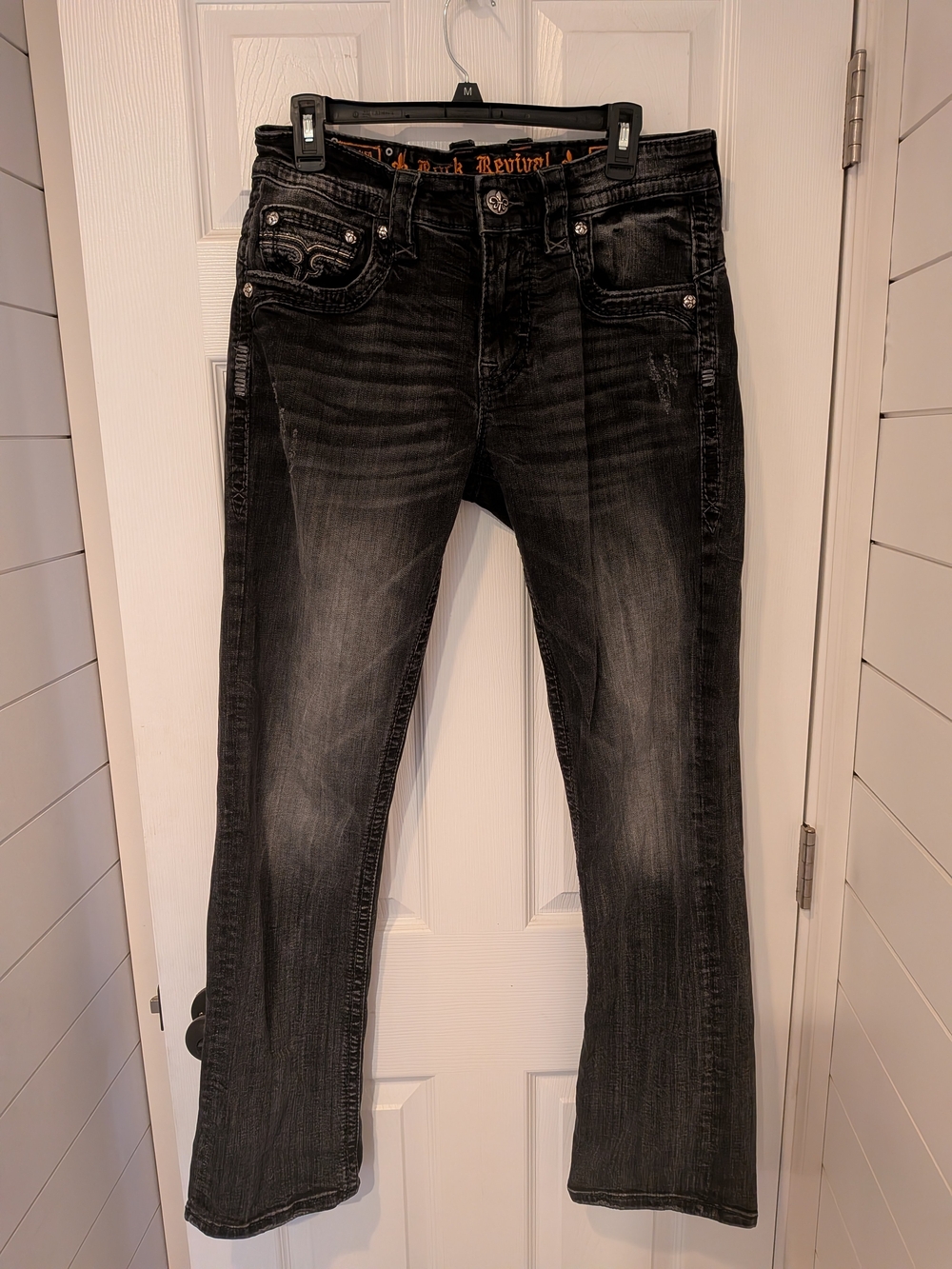 Men's Black Distressed Jeans